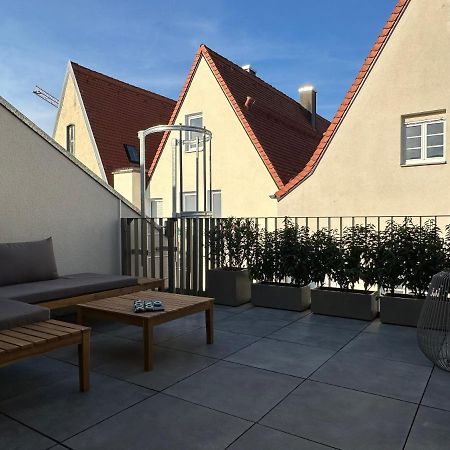 Truly - Direkt Am Rathausplatz, Dachterrasse Mit Blick Auf Perlachturm, Garage, Fahrstuhl اوغسبورغ المظهر الخارجي الصورة
