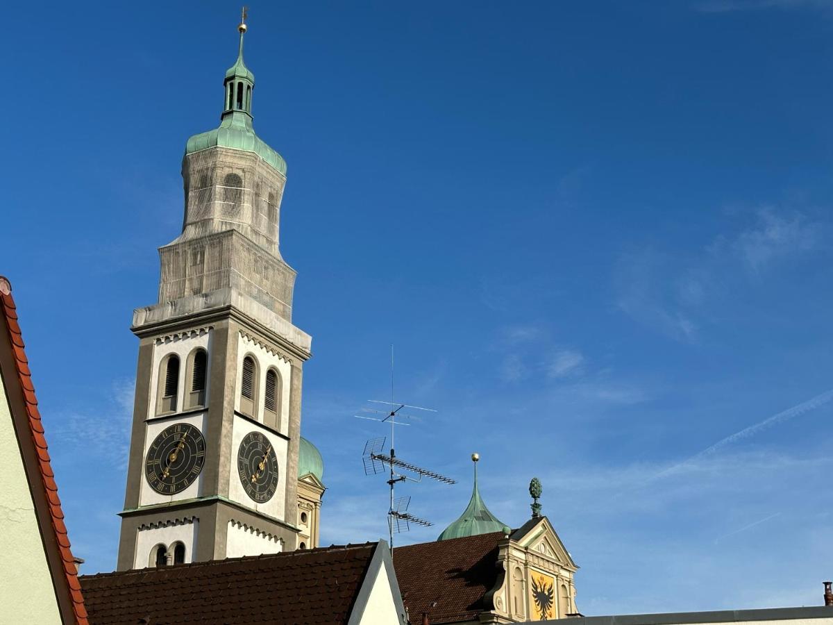 Truly - Direkt Am Rathausplatz, Dachterrasse Mit Blick Auf Perlachturm, Garage, Fahrstuhl اوغسبورغ المظهر الخارجي الصورة